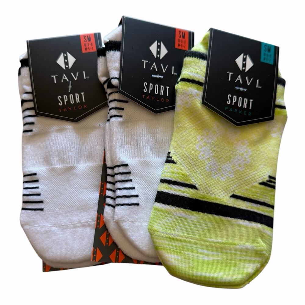 TAVI Sport Grip Sock Bundle 3 Pair Small Parker Taylor Ultra Lightweight